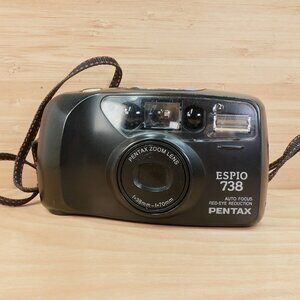 Pentax Espio 738 Point and Shot 35mm Film Camera, Pentax Zoom Lens 38-70mm